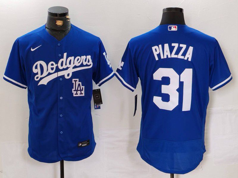 Men Los Angeles Dodgers #31 Piazza Blue Elite 2024 Nike MLB Jersey style 14->los angeles dodgers->MLB Jersey